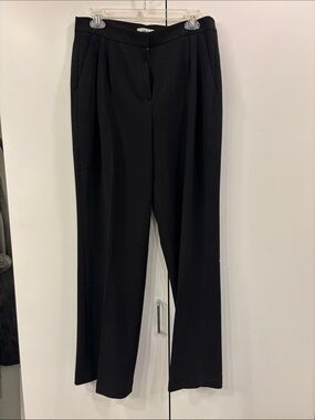 Bar III Black Wide-Leg Pleated Trousers